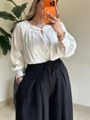 شومیز نخی گلدوزی کد 8196