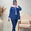 مانتو جین جیب پاکتی کد7105