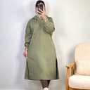 پیراهن ماکسی کلاهدار کد 7079