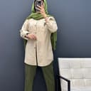 مانتو لینن قواره دار کد6973