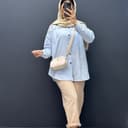 مانتو لینن پشت گلدوزی کد 6926