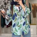 شومیز گل برگ کد 7205