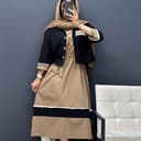 ست کت و سارافون ترکیبی کد6961
