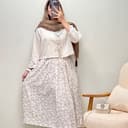 کت و دامن ترکیبی  گلدار کد 7039