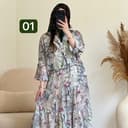 ست شومیز دامن گل دار بهار کد7230