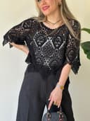 شومیز قلاب بافی لیانا کد 8260