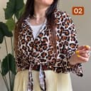شومیز گره ای پلنگی 2 کد 7981