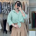 شومیز راه راه  پاکتی کد 7208