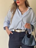 شومیز وارداتی راه راه کد 8180