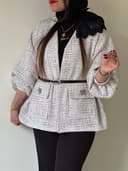 پالتو مزونی آستین پفکی کد8088