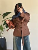 ترنج کت کوتاه یقه انگلیسی کد 8081